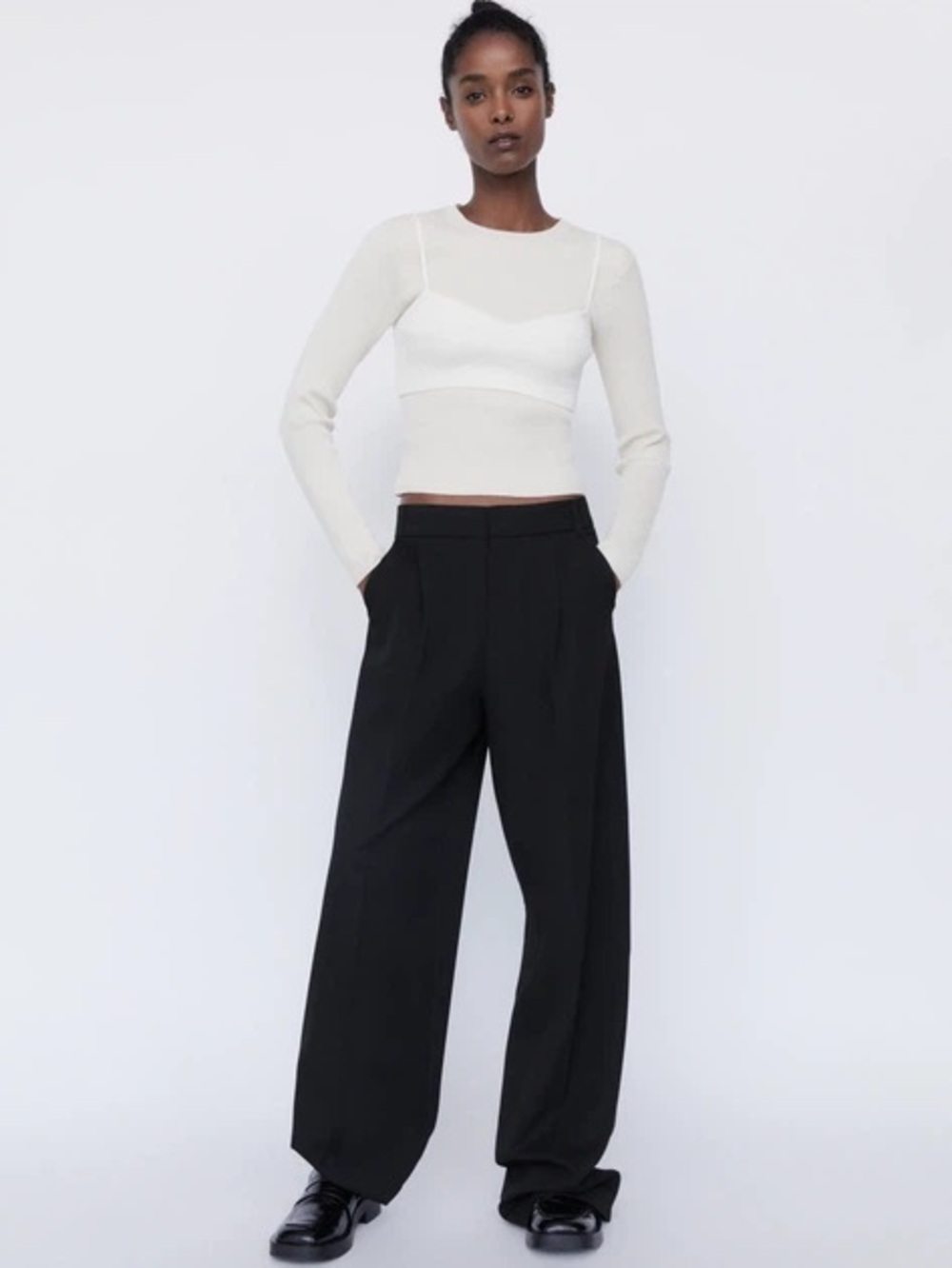 Zara Black Dress Pants - Modern Tailored Straight